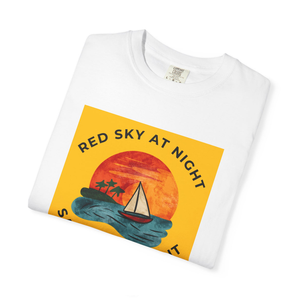 Unisex Garment-Dyed T-shirt - Red Sky at Night