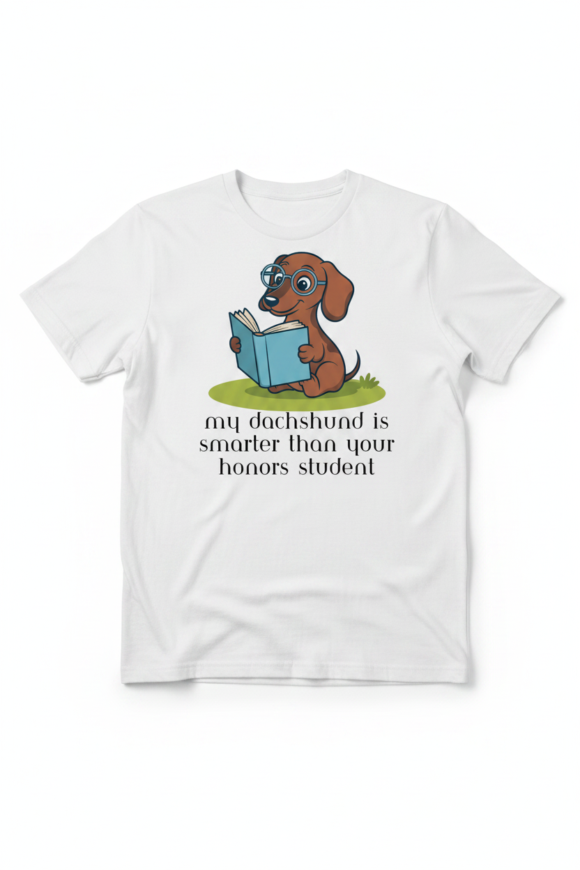 Unisex Garment-Dyed T-shirt - SMART DACHSHUND