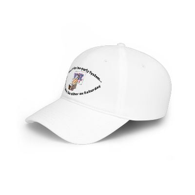 Low Profile Baseball Cap — "Vote for the Two-Party System"